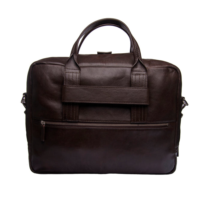 I Bag Al01 Brown Leather  Briefcase