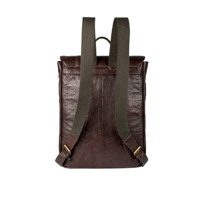 Indigo 01 E.I Brown Leather  Backpack