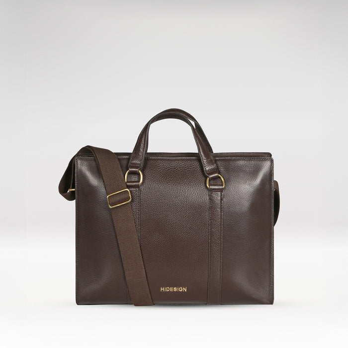 Insead 01 Brown Leather  Messenger Bag