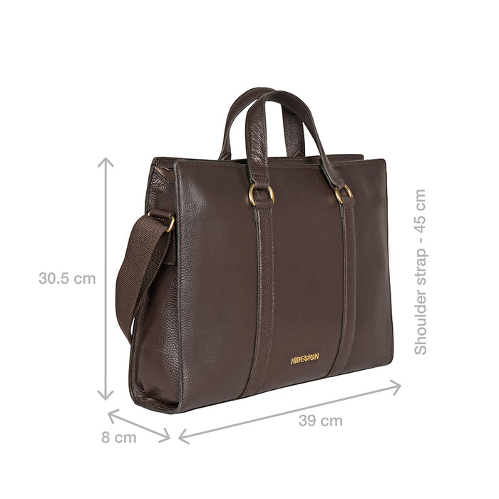 Insead 01 Brown Leather  Messenger Bag