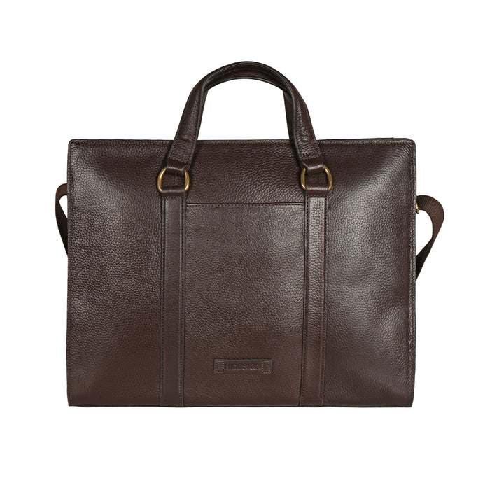 Insead 01 Brown Leather  Messenger Bag