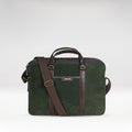 Insead 03 Green Leather  Messenger Bag
