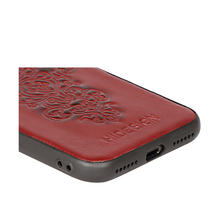 Iphone 8 Black Leather Mobile Case