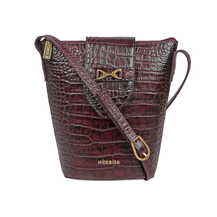 Irvine Purple Leather Crossbody