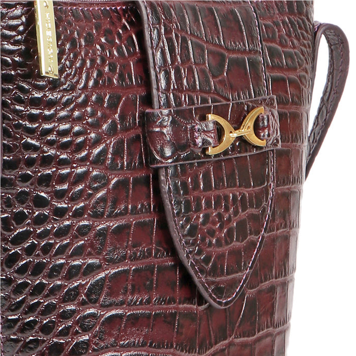 Irvine Purple Leather Crossbody