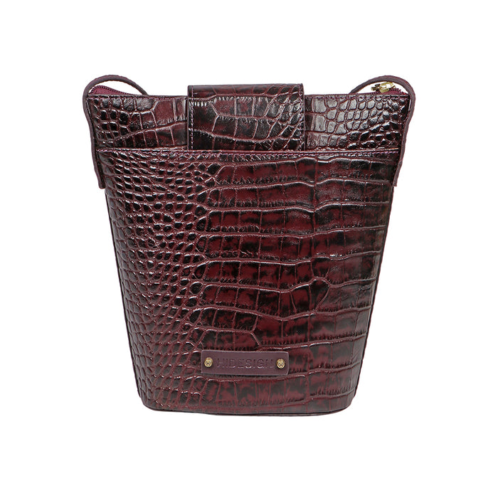 Irvine Purple Leather Crossbody