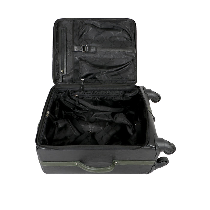 Jackson 04 Black Leather Trolley Bag