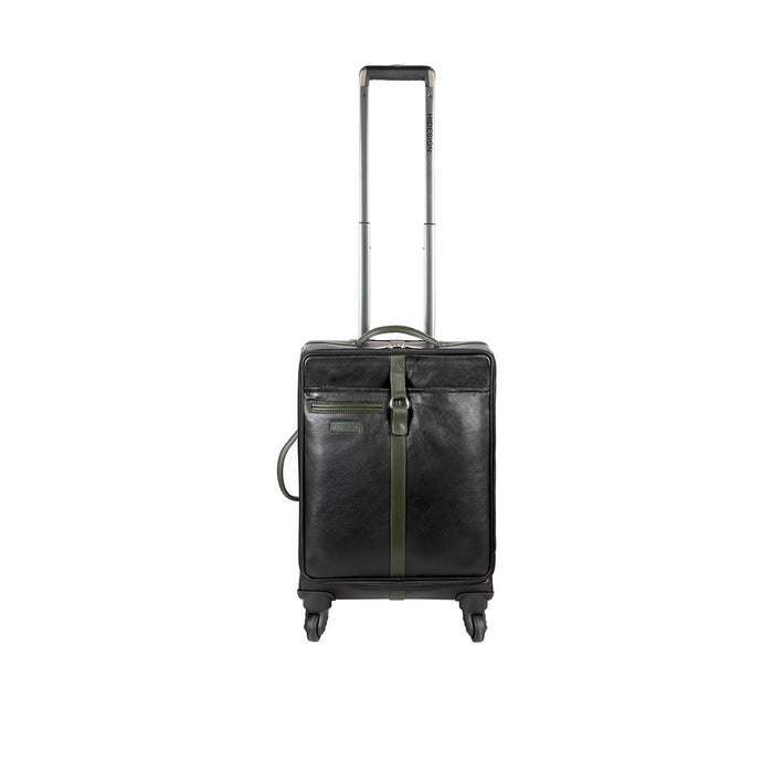 Jackson 04 Black Leather Trolley Bag