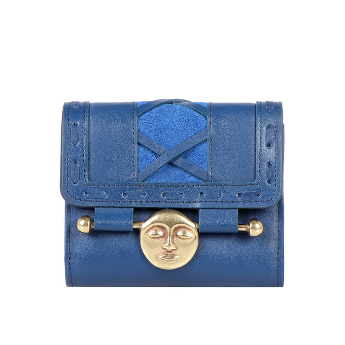 Jadis W1 Blue Leather Bi-Fold Wallet