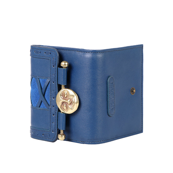 Jadis W1 Blue Leather Bi-Fold Wallet