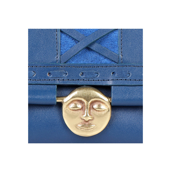 Jadis W1 Blue Leather Bi-Fold Wallet