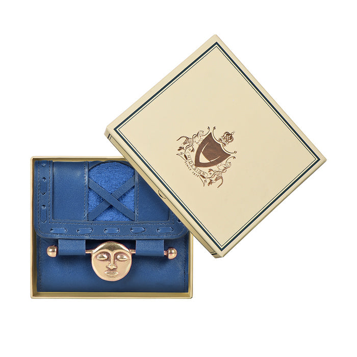 Jadis W1 Blue Leather Bi-Fold Wallet