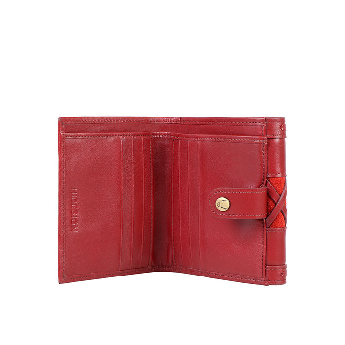 Jadis W1 Red Leather Bi-Fold Wallet