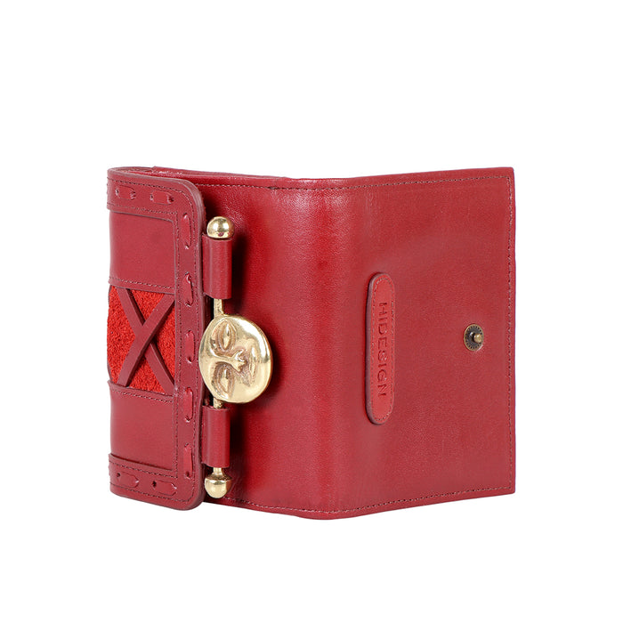 Jadis W1 Red Leather Bi-Fold Wallet