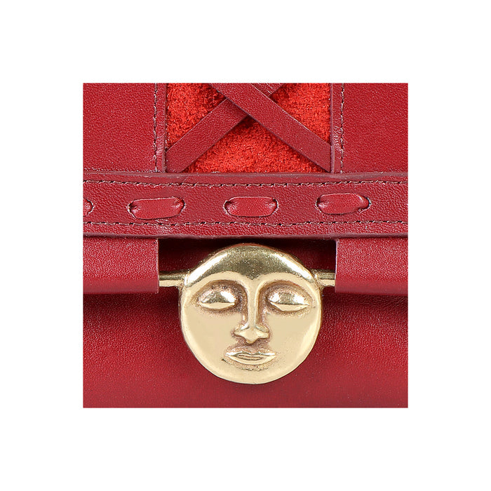 Jadis W1 Red Leather Bi-Fold Wallet