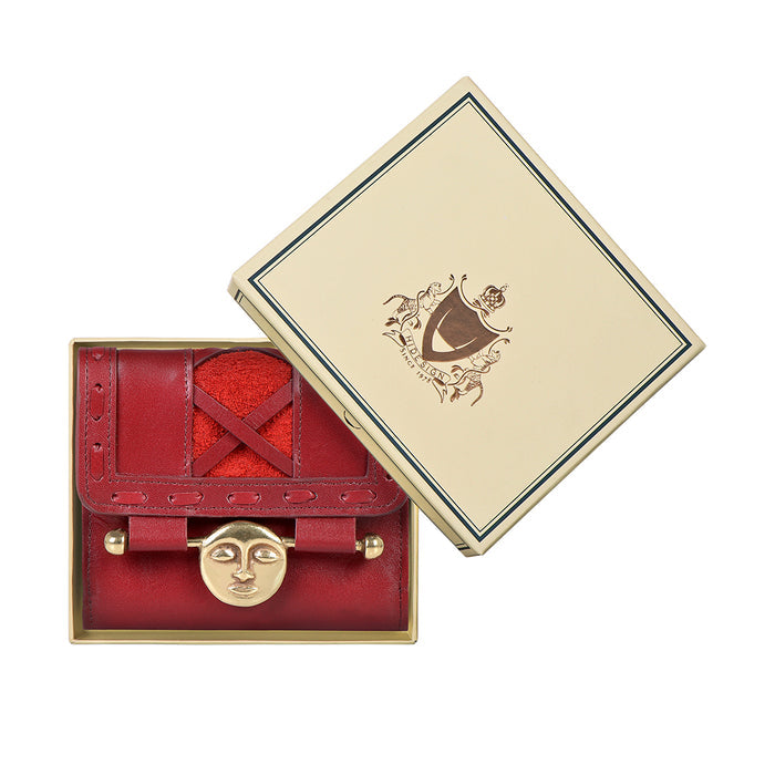 Jadis W1 Red Leather Bi-Fold Wallet