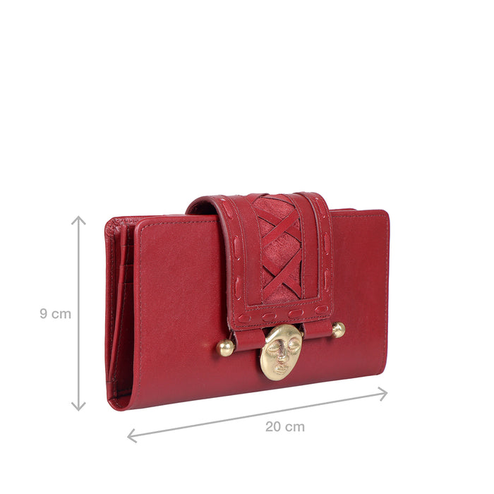 Jadis W2 Red Leather Bi-Fold Wallet