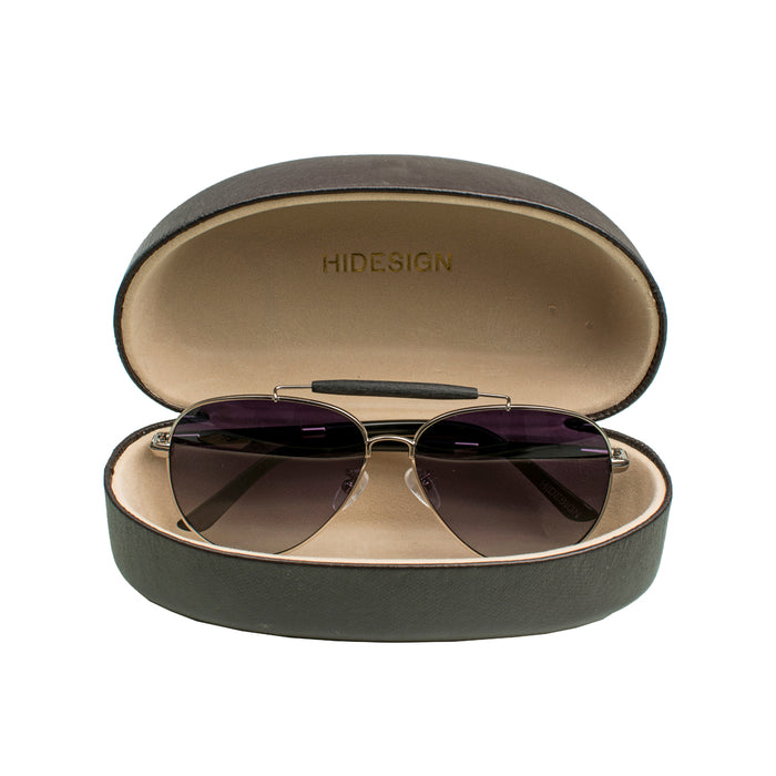 Jamaica Unisex Black Aviator Sunglasses
