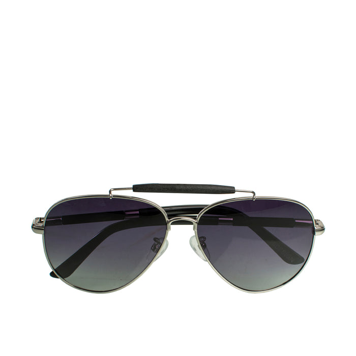 Jamaica Unisex Black Aviator Sunglasses
