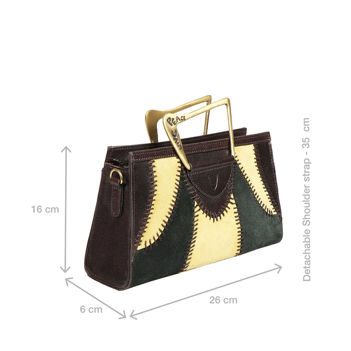 Janis 01 Brown Leather Shoulder Bag