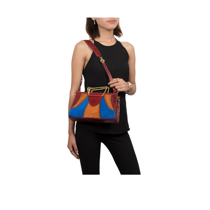 Janis 01 Red Leather Shoulder Bag