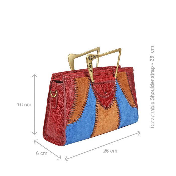 Janis 01 Red Leather Shoulder Bag