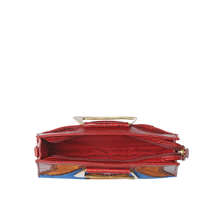 Janis 01 Red Leather Shoulder Bag