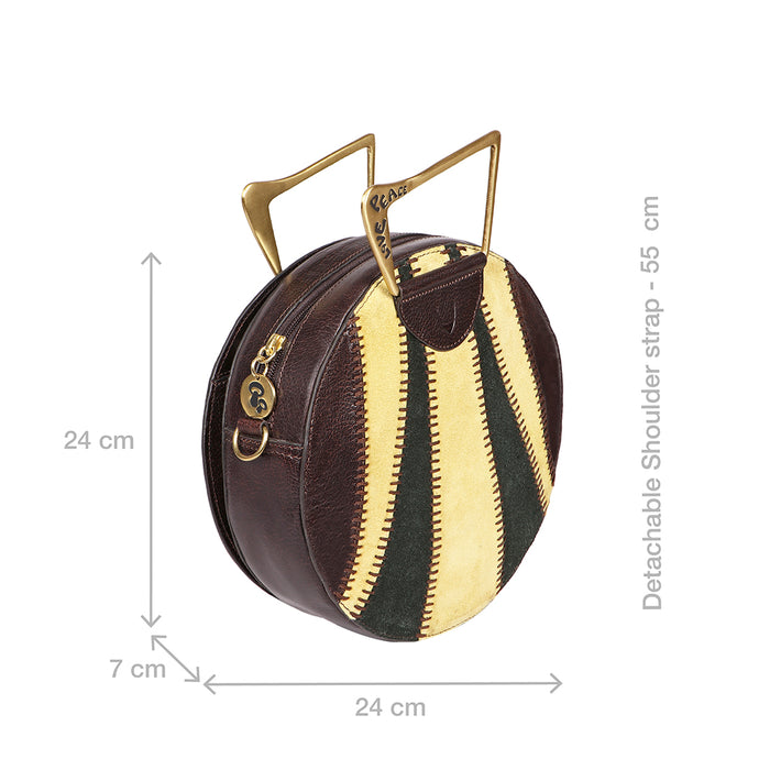 Janis 02 Brown Leather Crossbody