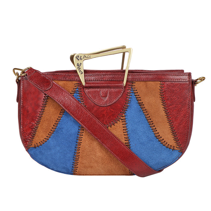 Janis 03 Red Leather Shoulder Bag