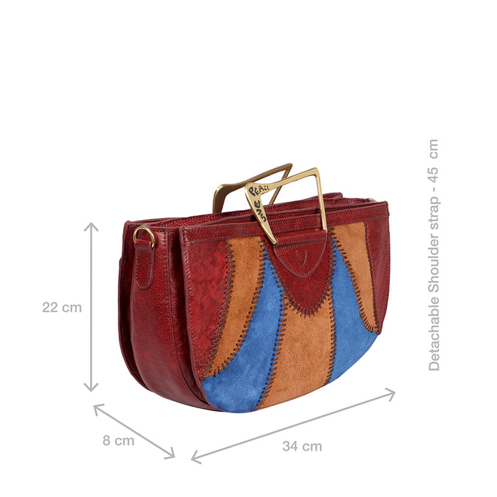 Janis 03 Red Leather Shoulder Bag