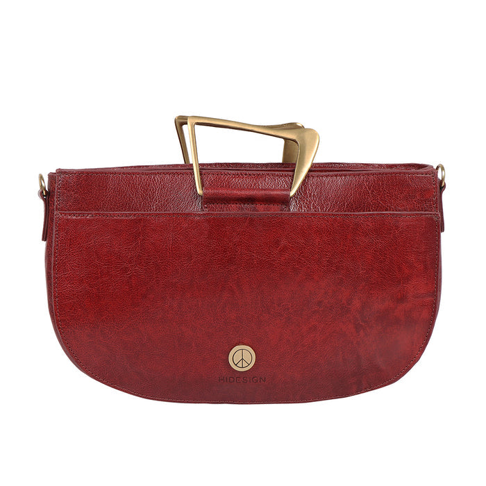 Janis 03 Red Leather Shoulder Bag