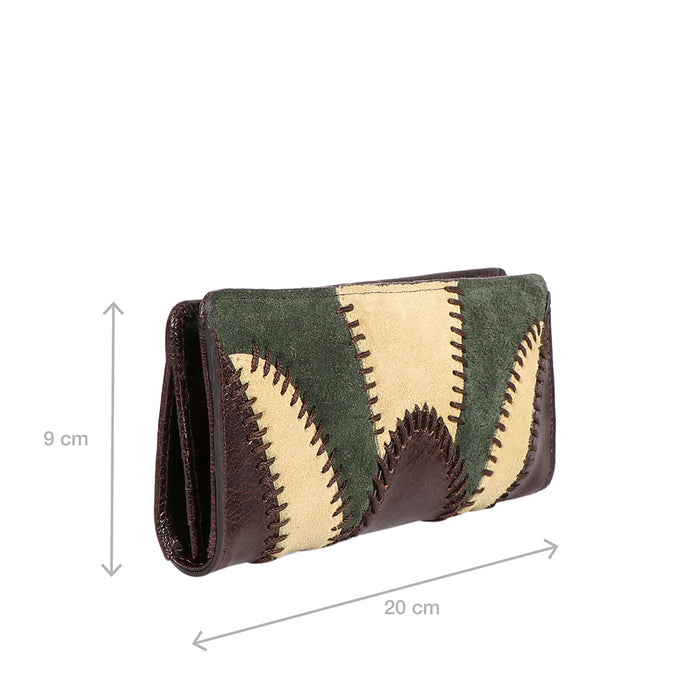 Janis W1 Brown Leather Bi-Fold Wallet