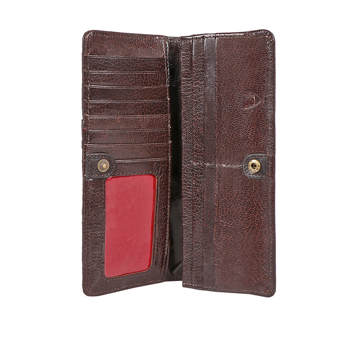 Janis W1 Brown Leather Bi-Fold Wallet
