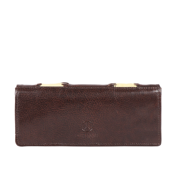 Janis W1 Brown Leather Bi-Fold Wallet