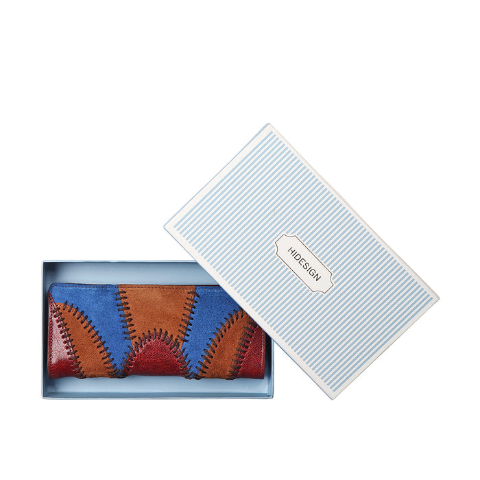 Janis W1 Red Leather Bi-Fold Wallet