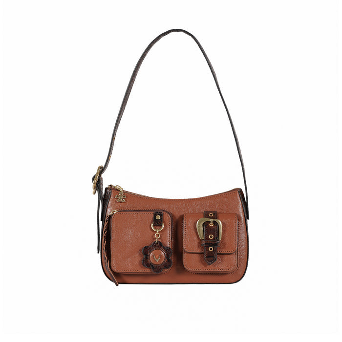 Jeju - 01 Tan Leather Shoulder Bag