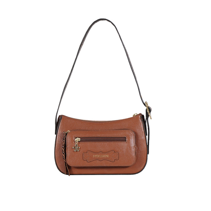 Jeju - 01 Tan Leather Shoulder Bag