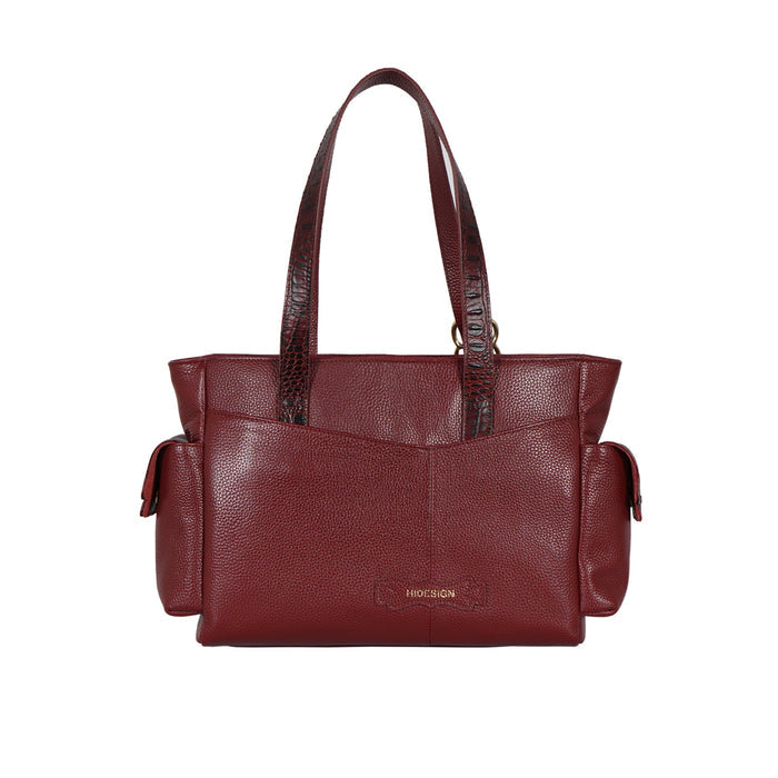 Jeju - 02 Red Leather Shoulder Bag
