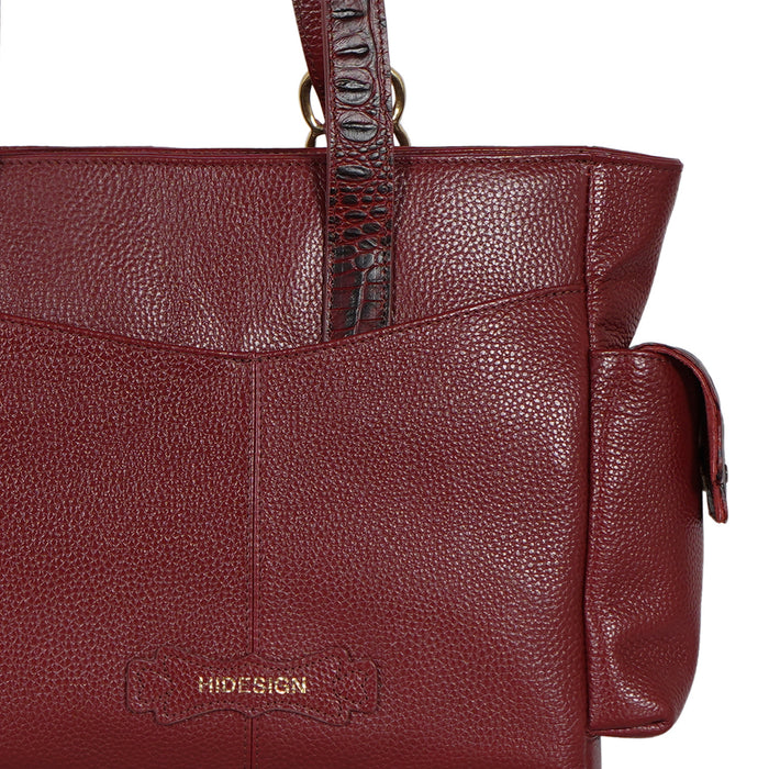 Jeju - 02 Red Leather Shoulder Bag