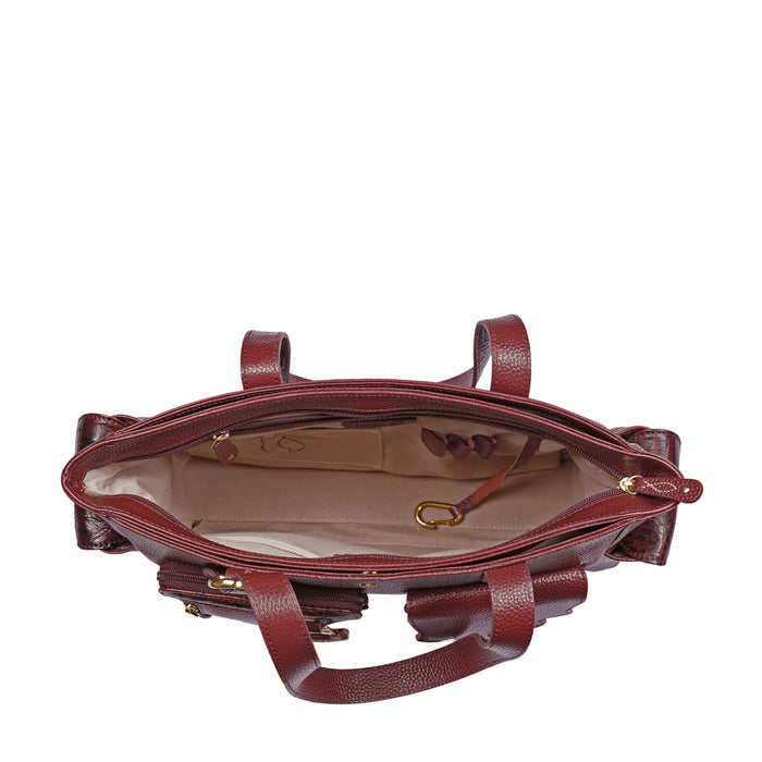 Jeju - 02 Red Leather Shoulder Bag