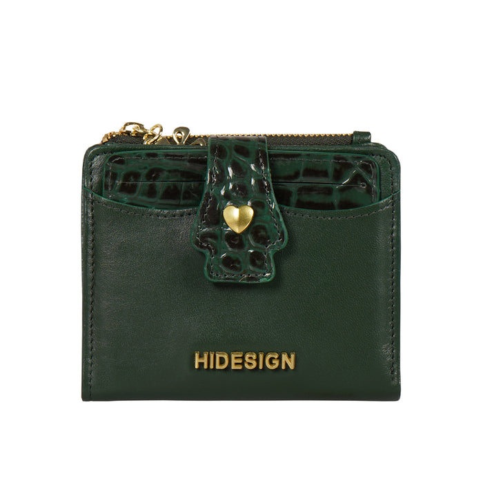 Jeju - W2 Green Leather Bi-Fold Wallet