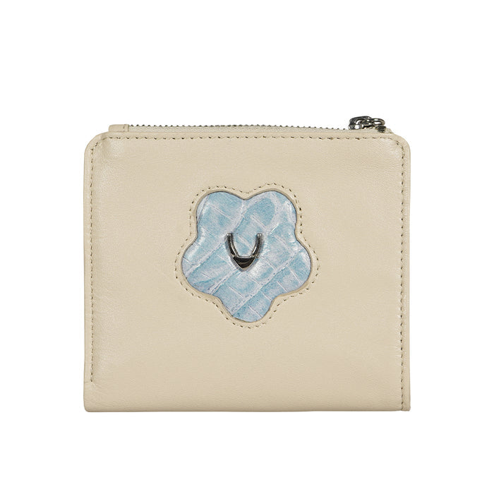 Jeju - W2 White Leather Bi-Fold Wallet