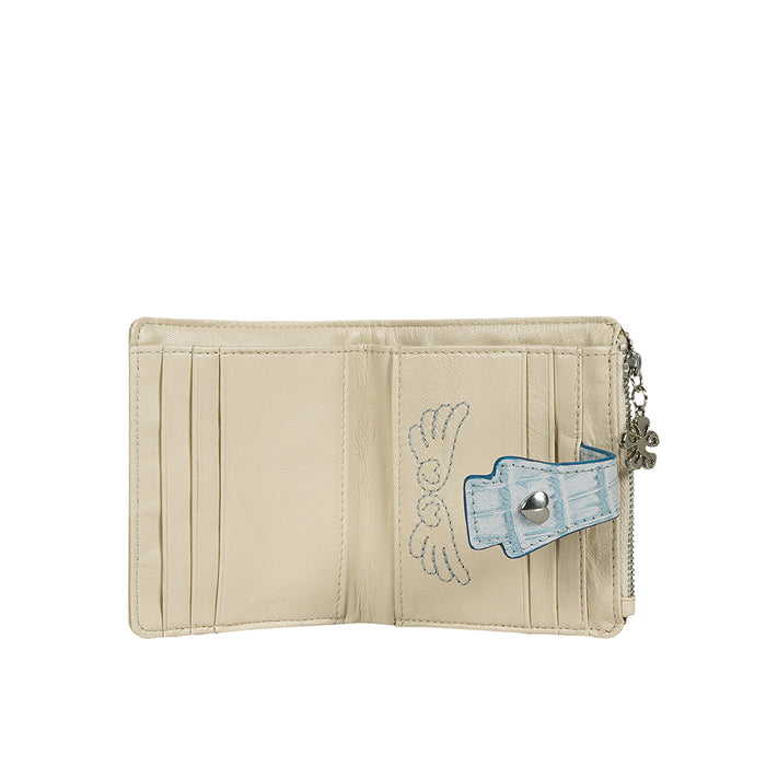 Jeju - W2 White Leather Bi-Fold Wallet