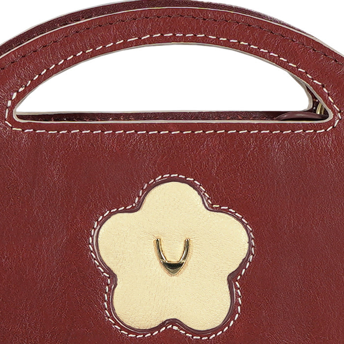 Jeju - W3 Red Leather Sling Wallet
