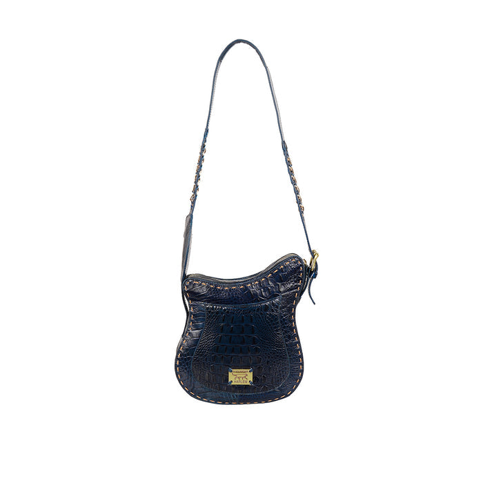 Jimi 01 Blue Leather Crossbody