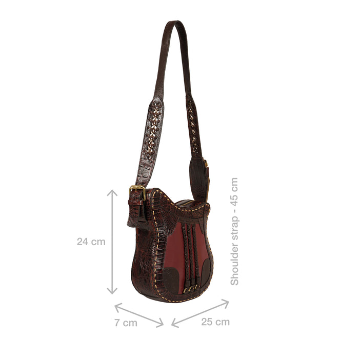 Jimi 01 Brown Leather Crossbody