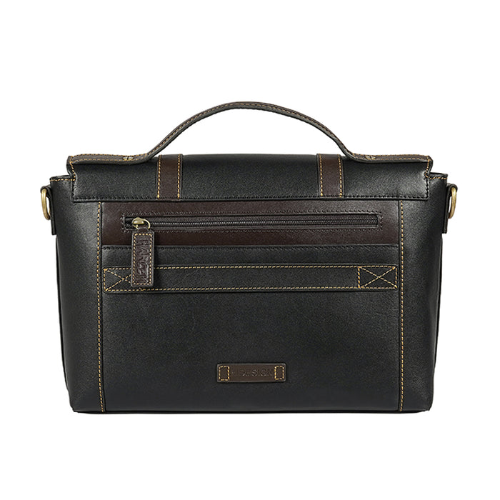 Jimi 03 Black Leather  Briefcase