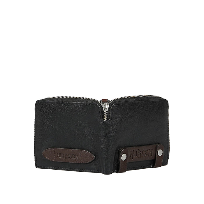 Jimi W1 Black Leather Bi-Fold Wallet