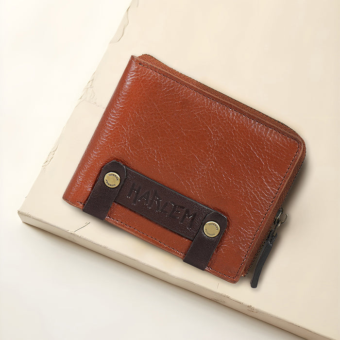 Jimi W2 Brown Leather Bi-Fold Wallet