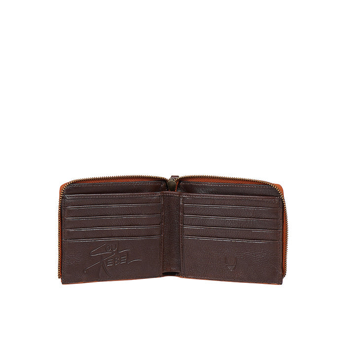 Jimi W2 Brown Leather Bi-Fold Wallet